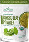 Alovitox Ginkgo Biloba Leaf Powder | Supports Healthy Aging, Memory, Focus, Mood Stability & Concentration - 100% Organic Ginko Leaf Extract, Vega...
