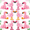 12 Pieces Mini Stuffed Flamingo Plush Toys 5.5 Inch Plush Flamingo Toys Keychain Set Hanging Ornaments Flamingo Party Favors for Birthday Party Gi...