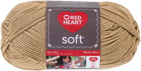 RED HEART E728_9388 Heart Soft Yarn, Wheat...