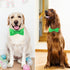 Segarty Bow Tie Dog Collar, Adjustable Green Bowtie Collar for Large Dogs, Durable Dog Neck Tie Tuxedo Comfortable Cotton Pets Bows Grooming Acces...