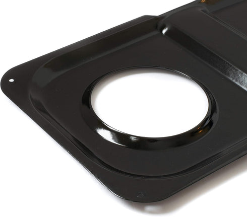 Range Kleen P501 Black Porcelain Rectangular Gas Stove Drip Pan, 16.875 x 8.125-Inches...