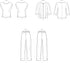 Simplicity Women's Jacket, Knit Top, and Pull-On Pants Packet, Code 9269 Sewing Pattern, Sizes 26W-32W, White...