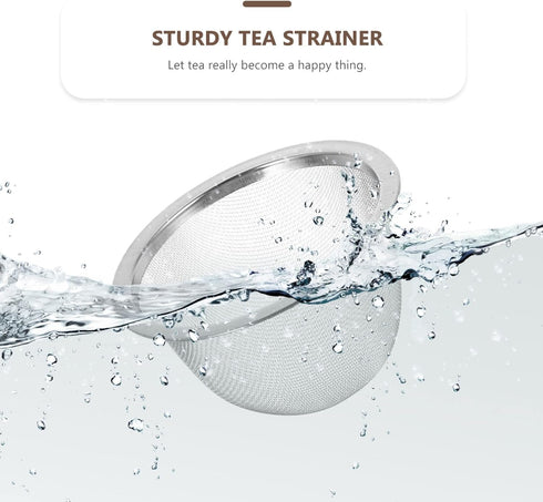 Luxshiny Mesh Tea Filter 8Pcs Teapot Tea Strainer Insert Stainless Steel Tea Filter Metal Mesh Infuser Loose Tea Leaves Strainer Replacement for T...