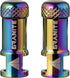 Granite Juicy Nipple Valve Cap with Valve Core Removing Function, Easy to Use Bike Tire Caps Dust Covers, Durable Alloy Tire Valve Cap (Oil Slick)...