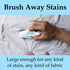 Amodex Laundry Brush for Stains on Clothes, Use with Amodex Stain Remover to Remove Ink, Sharpie, Makeup, and More, Soft Bristled Brush for Stain ...