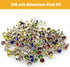 360 Sets 7mm Rhinestone Leather Rivets Kit Rapid Leathercraft Crystal Tubular Metal Studs with 3 Tools for Handmade DIY Decoration Accecssories...