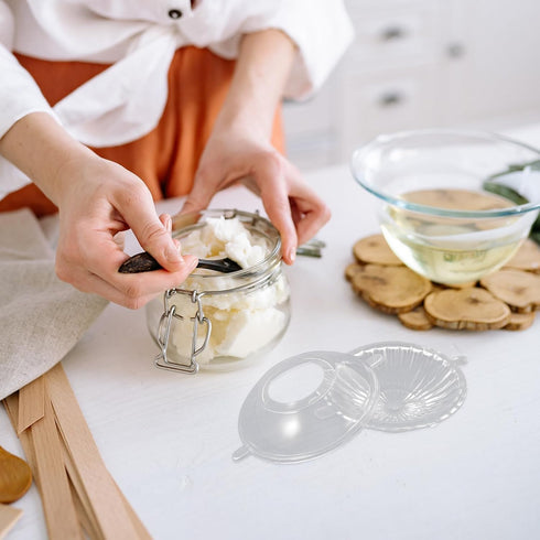 8 Pcs Candle Mold para Resina Epoxica Clear Container Candle Making Molds Candle Making Supplies DIY Soap Floating Candle Mold DIY Plastic Mold DI...