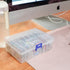 13 Pieces Small Plastic Craft 0rganizers and Storage, Transparent Box with Hinged Lid for Storage of Jewelry, Diamonds, DIY Art Craft Accessory...