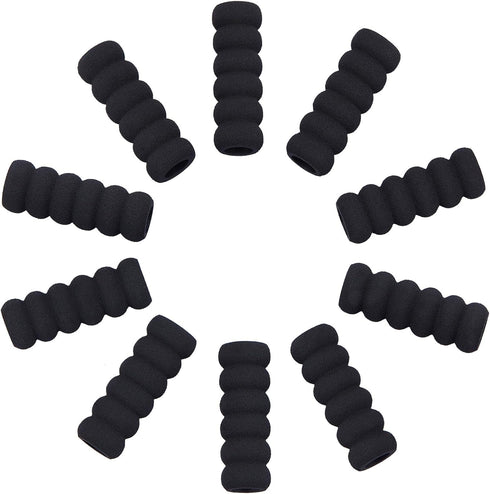 GORGECRAFT 60PCS Foam Pencil Holder Grips Black Pen Grippers Pencil Cushion Pen Holder Sponge Grips Painting Drawing for Adults Arthritis Writing ...