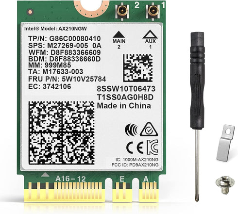 EDUP WiFi 6E Wireless Card Intel AX210 NGW Bluetooth 5.3 5400Mbps Tri-Band 2.4Ghz/5Ghz/6Ghz Network Adapter for Laptop Support Windows 10/11 (64bi...