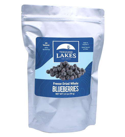 Thousand Lakes Freeze Dried Fruit - Blueberries 3.5 ounces | No Sugar Added | 100% Whole Blueberries...
