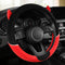 Cute Devil Horns Car Steering Wheel Covers Plush Steering Covers for Women, Universal Fit 15 Inch,Anti-Slip & Odor-Free (Red)...