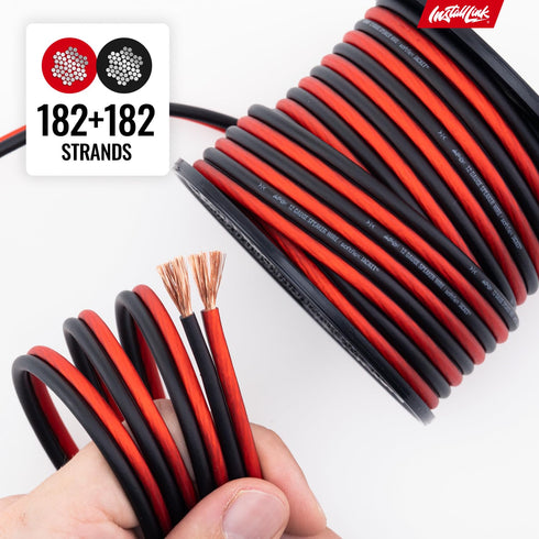 Install Link 12 Gauge Speaker Wire for Car, Home or RV Audio Cable, 30ft, CCA...