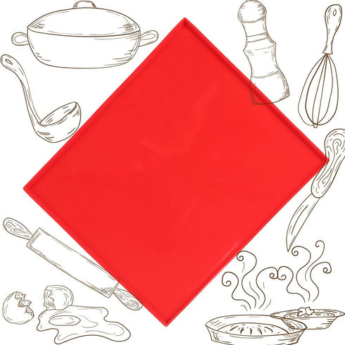 Baking Mat, Swiss Cake Roll, Luck Love Non-Stick Silicone Oven Pads Cake Roll Mat Baking Sheet, Multifunction Table Mat Anti-hot Pad Bakeware Baki...