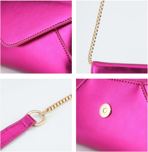 Evening Clutch Purse for Women Small Envelope Crossbody Bag Shiny Shoulder Handbag for Wedding Prom Party Date...