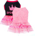 2-Pack Dog Dresses for Small Dog Girls Cute Princess Girl Dog Clothes with Bling Rhinestones Tutu Pet Dress Outfit Female Dog Clothes for Small Do...