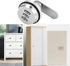 Lpraer Combination Cam Lock Security Locks Set of 2 Password Coded Locks for Safety of Box Cabinet Drawer Mailbox Door Furniture (1-1/8 Inch, Silv...
