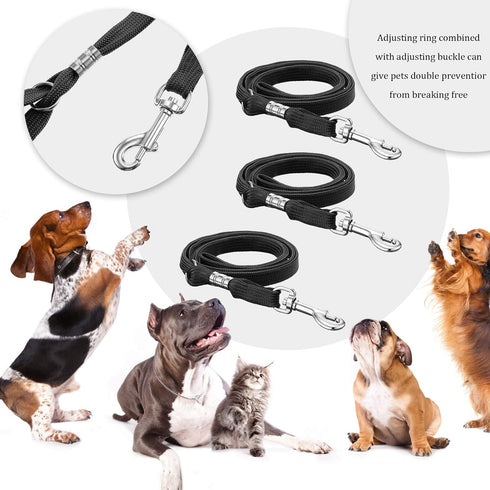 9 Pieces Pet Grooming Loops Nylon Restraint Noose Adjustable Fixed Dog Cat Safety Rope for Pet Grooming Table Bathtub (Black)...