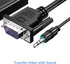 VGA to HDMI Adapter for Connecting Traditional VGA Interface Laptop, PC to HDMI Monitor or Projector, 1080P VGA Male to HDMI Female Converter with...