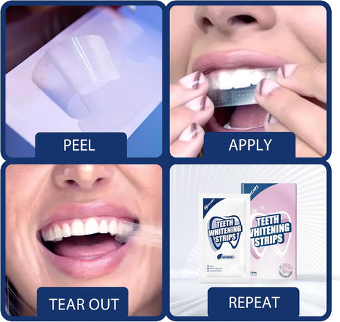 Whitening Strips, Teeth Whitening Strip, 28 Strips for Sensitive Teeth, Professional and Safe Teeth Whitening Kit Cherry Blossom?14 Treatments...