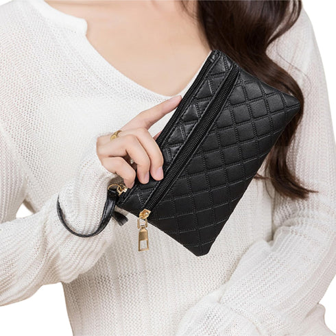 Women's Wristlet Clutch Wallet Purse Cell Phone Wallet Handbag with Wrist Strap...