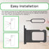 for iPhone 11 Black SIM Card Slot Replacement Single SIM Version for iPhone11 Card Tray Holder Adapter with Waterproof Rubber Ring Repair Tool Fix...