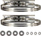 2 Set Pole Mounting Kits 304 Stainless Steel Brackets with Adjustable 50-200mm Clamp for Outdoor Waterproof Junction Box Plastic Electrical Enclos...