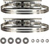 2 Set Pole Mounting Kits 304 Stainless Steel Brackets with Adjustable 50-200mm Clamp for Outdoor Waterproof Junction Box Plastic Electrical Enclos...