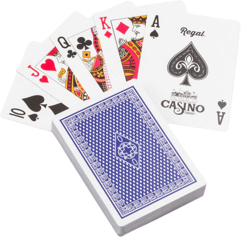 Regal Games Cribbage Board Game Set w/Storage - Fun Table Game with Wooden Board for Adults & Kids - 9 Metal Pegs, Deck of Playing Cards & 2-4 Pla...