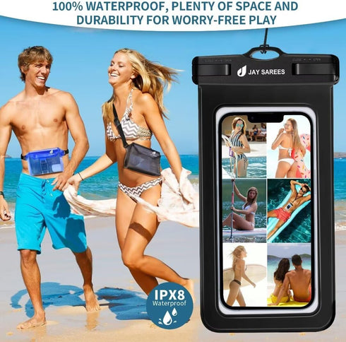 Waterproof Phone Pouch Fanny Pack, Cruise Essentials 4-Piece Set, Waterproof Bag for Beach Vacation Kayak Cruise Accessories,Waterproof Phone Case...