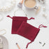 G2PLUS Red Velvet Jewelry Pouches, 20PCS Small Velvet Gift Bags with Drawstring, Wine Red Christmas Gift Bags for Wedding Favors, Candy Bag, Party...