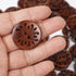 Chenkou Craft Pierced Flower Wood Buttons 30mm Sewing Craft 50Pcs...