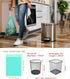 AYOTEE Compostable Small Trash Bags 4 Gallon Trash Bags Drawstring, Small Compost Bags 4 Gallon Garbage Bags 40 Counts,Unscented Biodegradable Tra...