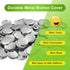 200 Sets 1 inch /25mm Blank Button Supplies Round Badges Buttons Parts for Button Maker Button Attachment, Button Making Supplies with Round Pin C...