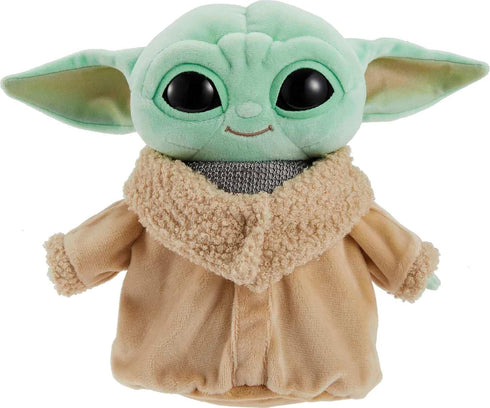 Star Wars Grogu Plush with Beskar Armor, Soft Doll Inspired by Star Wars Mandalorian Book of Boba Fett, Travel Toys and Gifts for Kids...