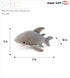 DolliBu Shark Plush - Super Soft Stuffed Animal Marine Gray Shark, Realistic Ocean Animal Plush Toy Shark for Boys and Girls, Cute Sea Creature Pl...