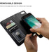 Bocasal for iPhone SE (2022)/SE (2020)/8/7 Wallet Case with Card Holder PU Leather Magnetic Detachable Kickstand Shockproof Wrist Strap Removable ...