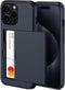 ???????? ?????? iPhone 15 Pro Max Case with Card Holder - Wireless Charging Compatible iPhone 15 Pro Max Wallet Case with Hidden Card Slot for Men...