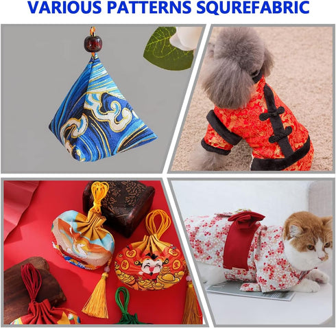 30 Pcs 8" x 10" Cotton Quarters Fabric Bundle Craft Fabric Patchwork Japanese Style Wrapping Cloth Quilting Fabric for DIY Patchwork Sewing Craft ...