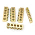 5pcs Electrical Wire Screw Terminal Ground Brass Grounding Bars 5 Positions Terminal Ground Bar, Yellow...
