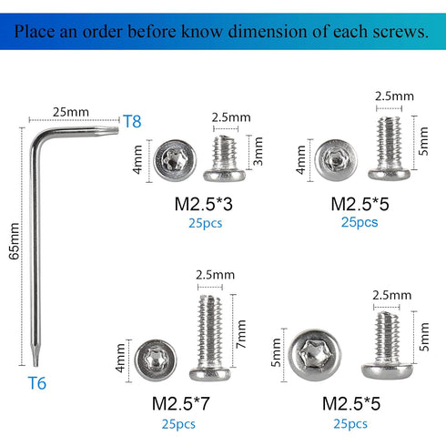 100pcs Pocket blade knife handle screws,Knife Pocket Clip Screw,Tactical Survival Knife Screw,EDC folding knives hilt fasteners,shaft pivot pin ri...