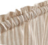 Vangao Stripe Farmhouse Kitchen Curtains 24 Inch Length Linen Blend Cafe Curtains Tickingstripe Tier Drapes Pinstripe Semi-Sheer Small Window Trea...
