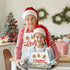 2 Pack Christmas Matching Aprons for Kids and Adults - Christmas Baking Crew - White Kitchen Aprons with 2 Pockets for Cooking Baking, Cute Custom...