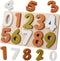 Toddlers Number Silicone Puzzle Montessori Learning Number Toy Board for Baby & Toddler Puzzles Toys Toddler Gifts...