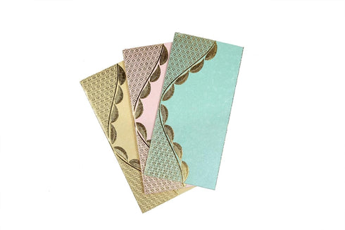 Money/Shagun Envelopes - Sagan Cash Envelopes 3 Fold Fancy...