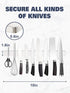 Magnetic Knife Holder for Wall, Stainless Steel Knife Magnetic Strip for Refrigerator with Strong Adhesive Tape, Kitchen Storage Magnetic Knife Ba...