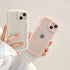 QLTYPRI Compatible with iPhone 13/iPhone 14(6.1 inch) Case, Cute Curly Wave Frame Clear Case for Girls Women, Transparent Soft Silicone TPU Bumper...