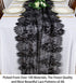 ShinyBeauty Lace Table Runner Black 30x120 Inch Vintage Floral Lace Table Cloth Runner Embroidered Lace Fabric Black Table Runners for Weddings Th...