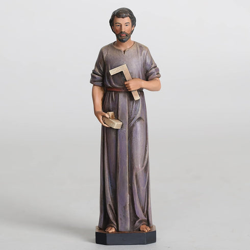 BC Catholic St. Joseph Statue The Worker, Catholic Saint Figure, Religious Gifts for Labour Days, Inspirational Indoor Home Decor, 6inches H,Hand ...