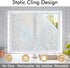 Haton Window Privacy Film, Frosted Glass Static Cling Sun Heat Blocking Window Clings, Frosting Opaque Coverings, Vinyl Removable Stickers Tint fo...